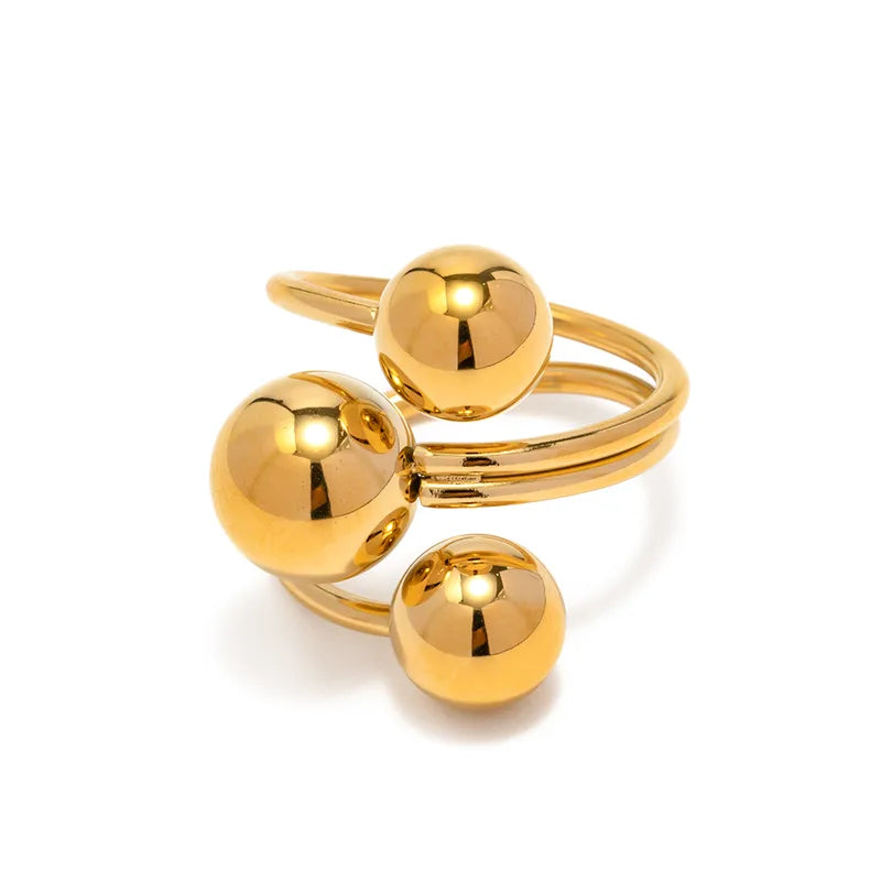 Coated Real Gold PlatedOpen Rings