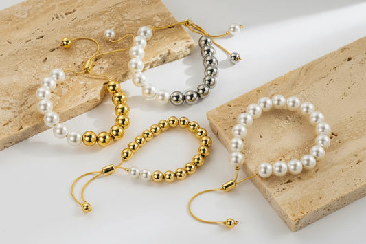 Classic Style Plating Round Bracelets