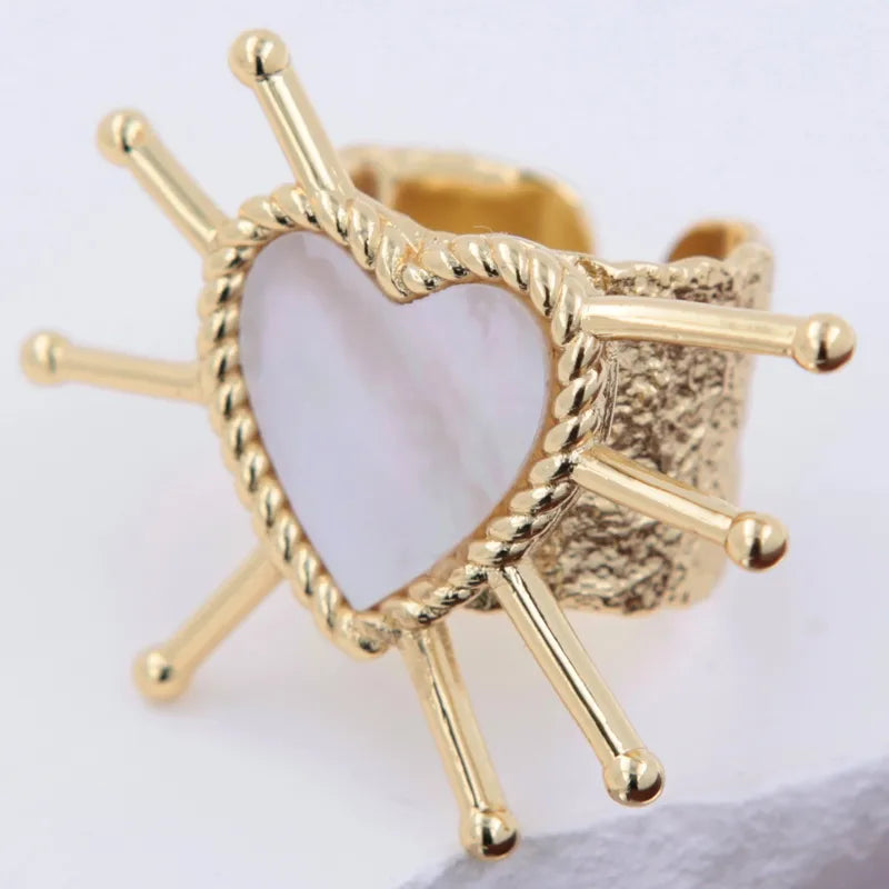 Copper 18K Gold Plated Open Rings