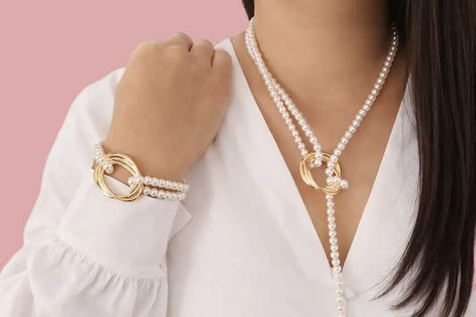 Simple Style Round Artificial Pear Beaded