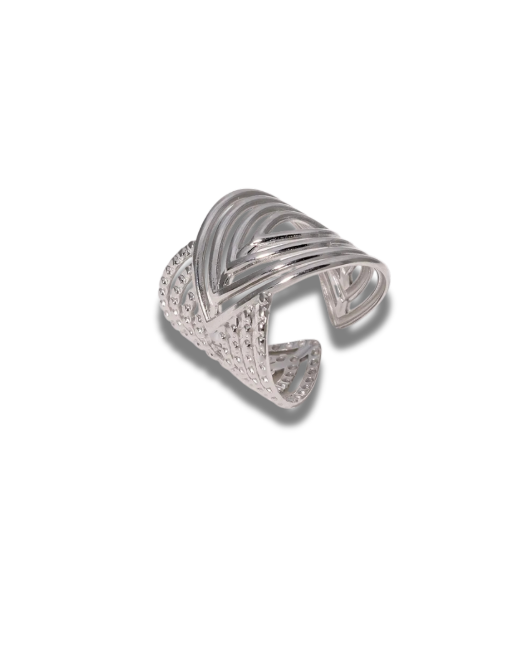 Coated Real Gold Plated 18K Gold Geometric