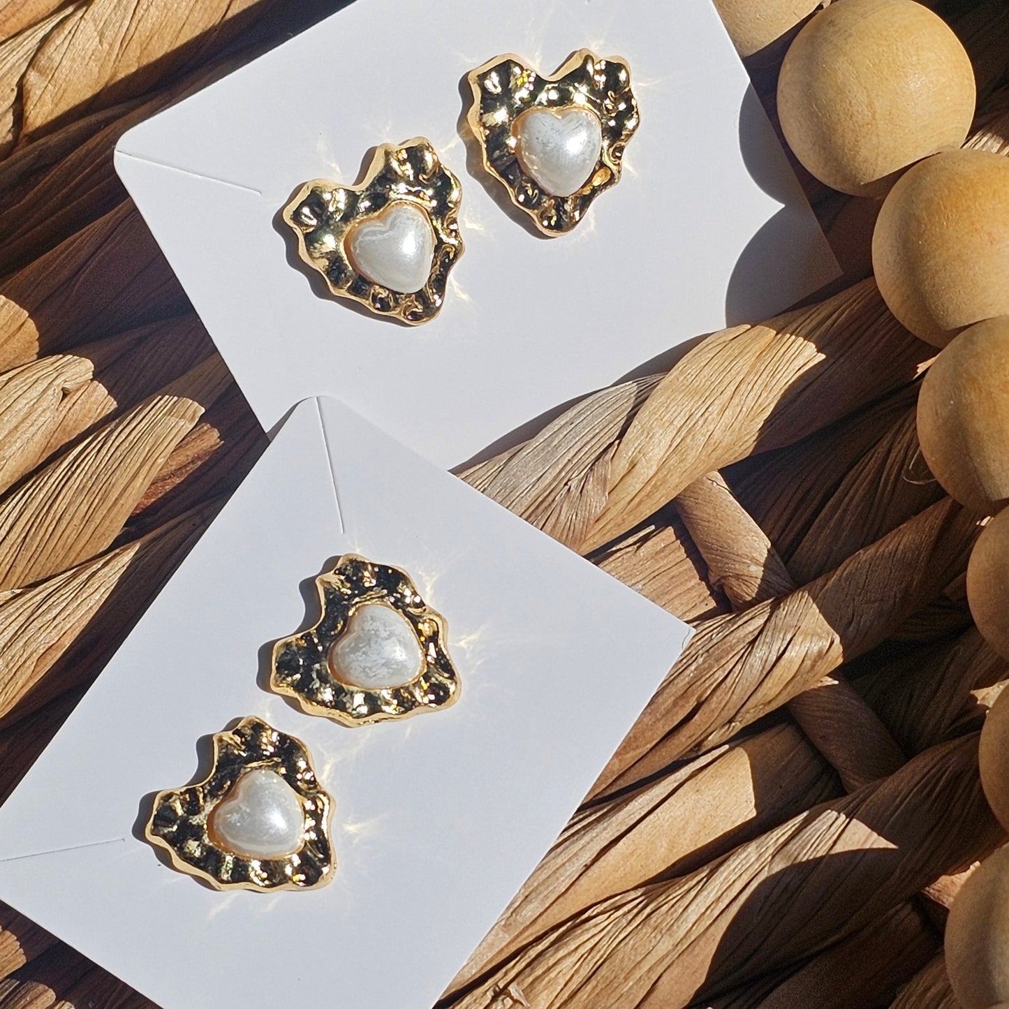 Vintage Style Heart Gold Plated