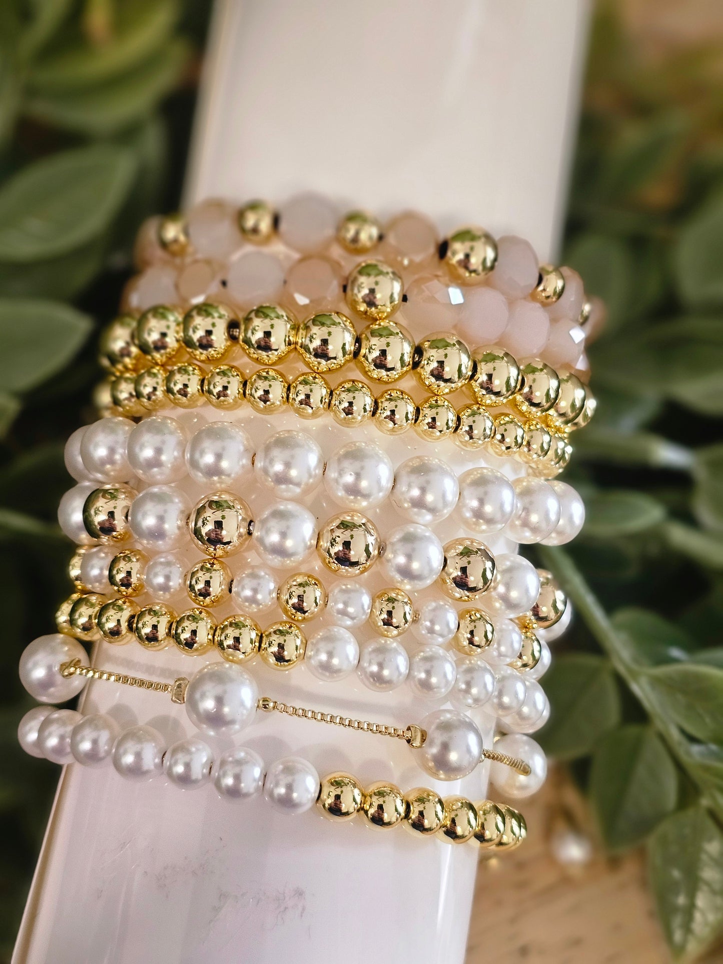 Classic Style Plating Round Bracelets