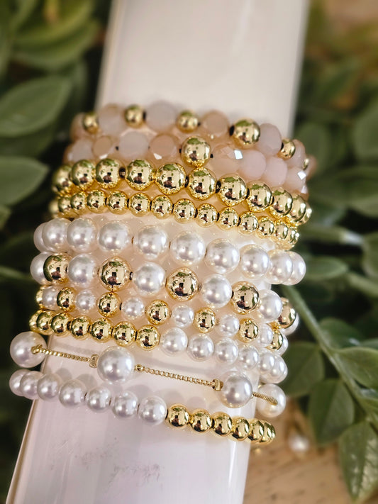 Classic Style Plating Round Bracelets