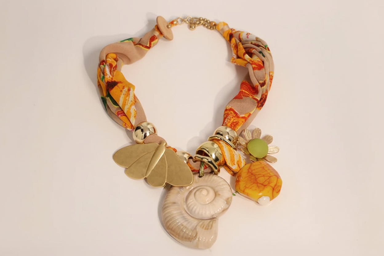 Bohemian Necklace Metal Butterfly