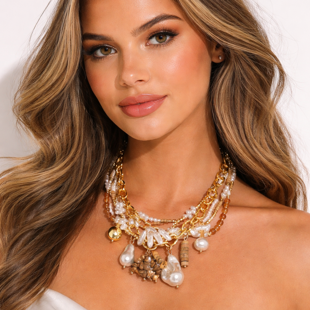 Multi-Layer Pearl Necklace