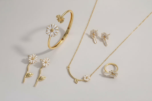 Flower Petal Jewelry Set