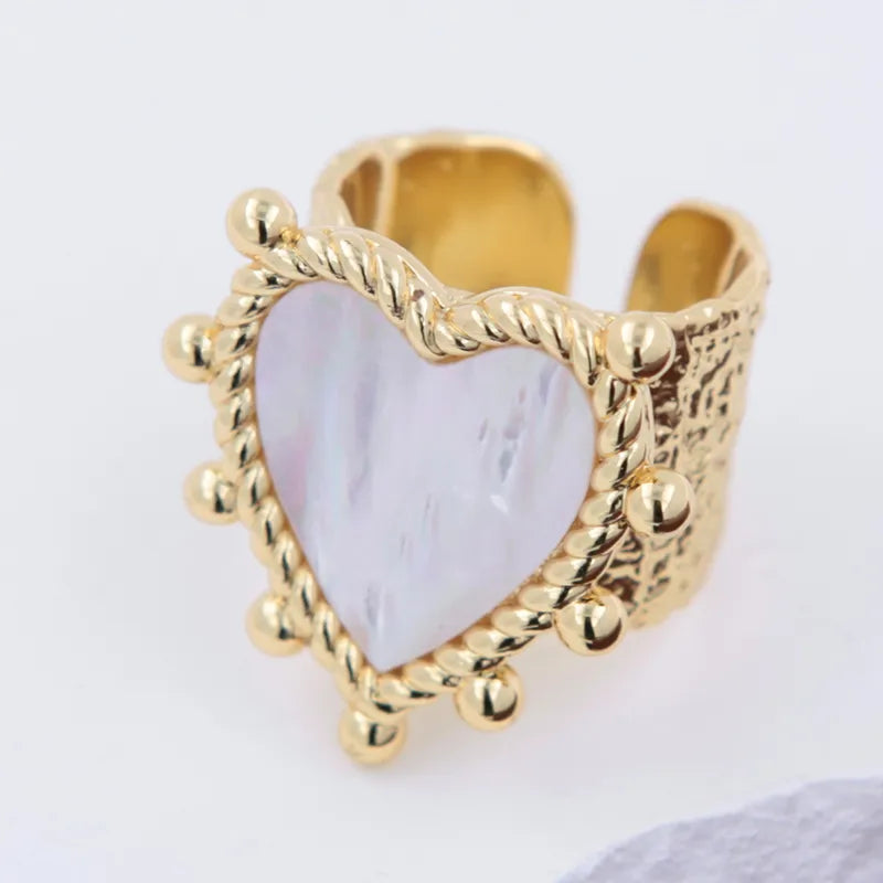 Copper 18K Gold Plated Open Rings