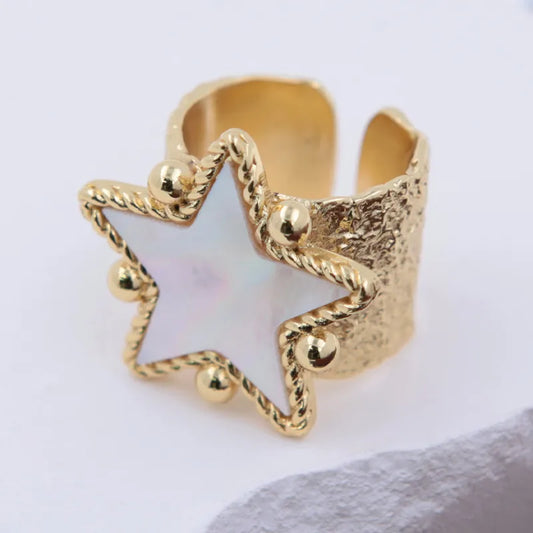 Copper 18K Gold Plated Open Rings