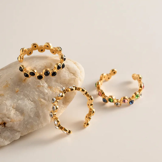 Coated Real Gold Plated C Shape